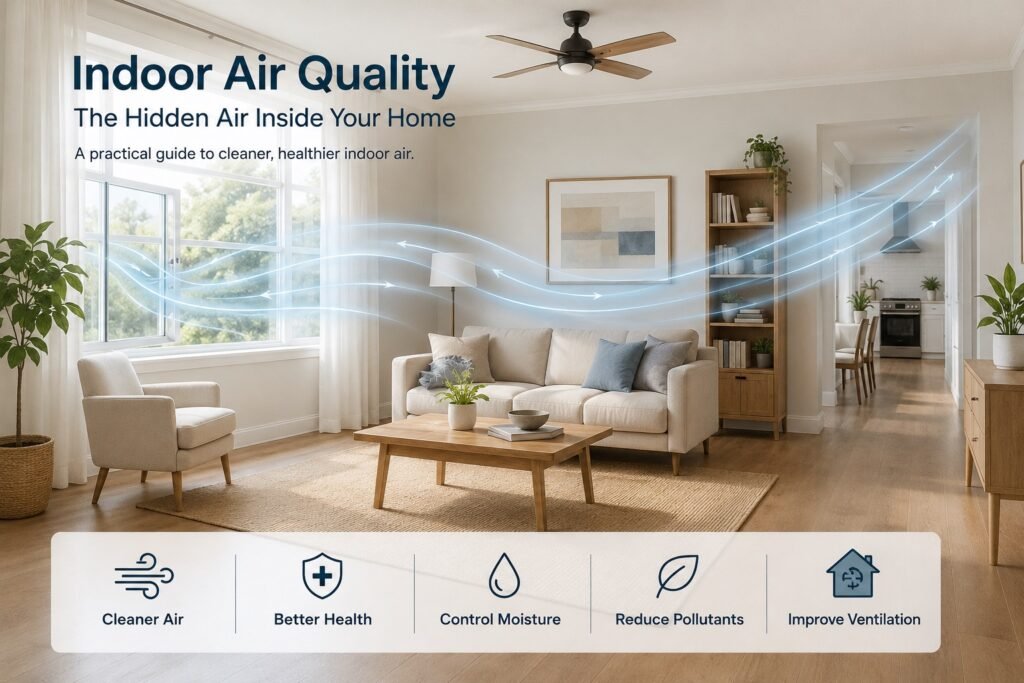 Indoor air quality in a modern home