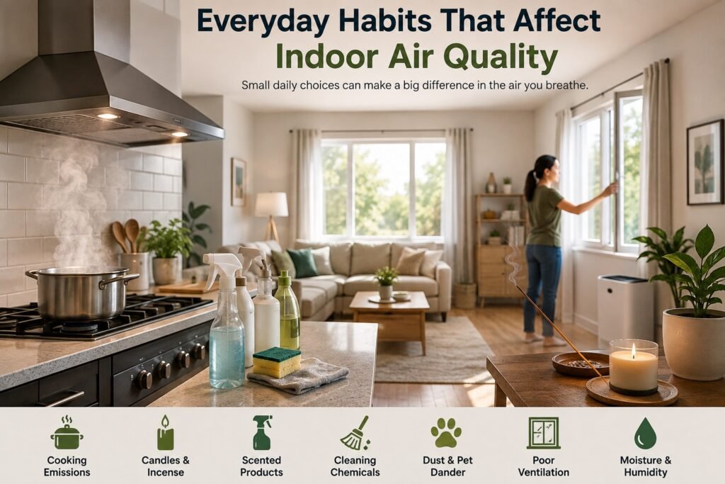everyday habits that affect indoor air quality