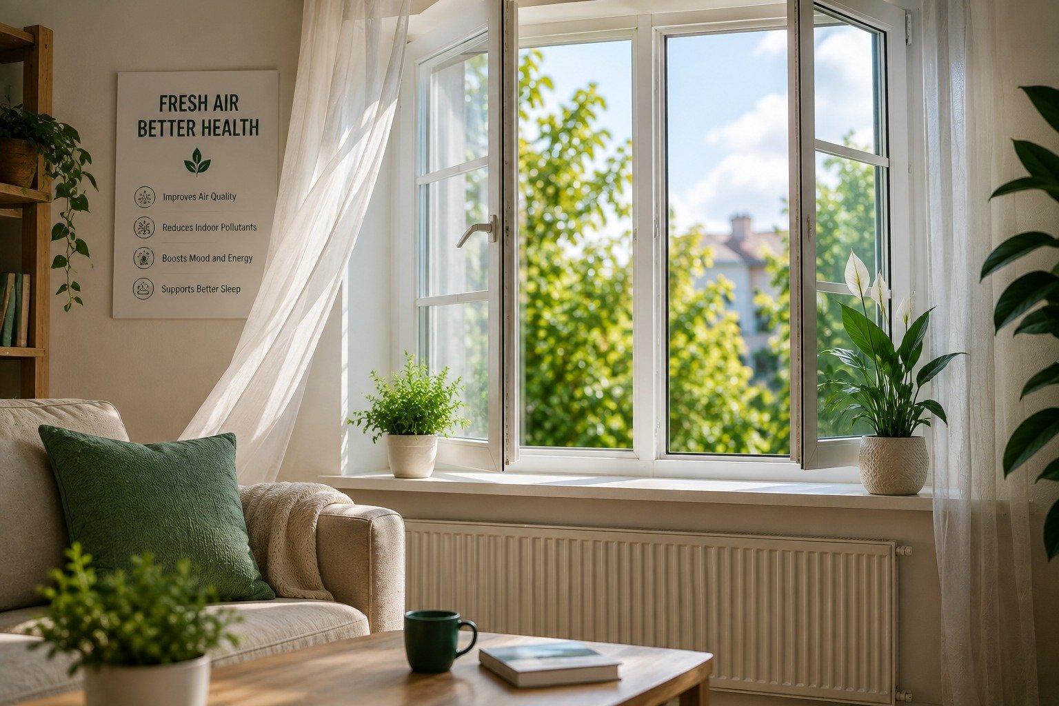 keeping windows closed and indoor air quality